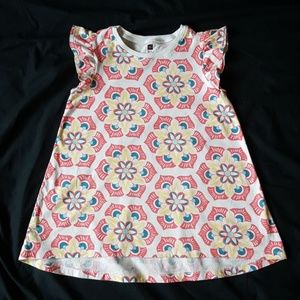 Used Tea Collection Girls Flutter Sleeve Top